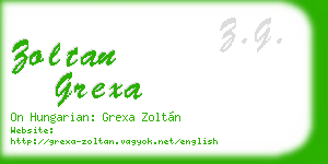 zoltan grexa business card